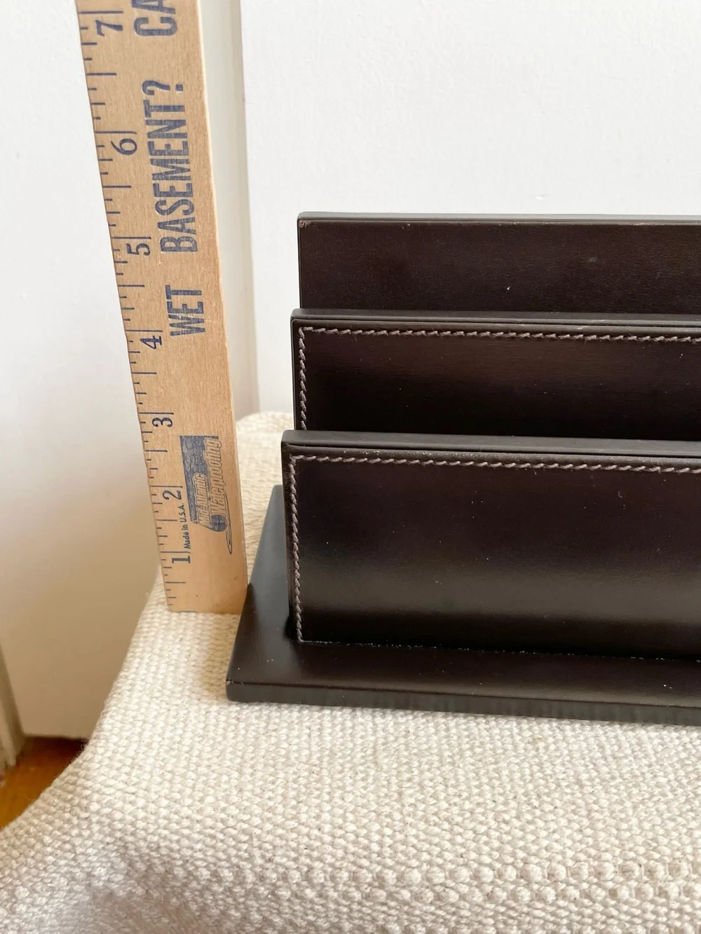 T Anthony Leather Letter Paper Organizer And Leather Pen Box ITALY